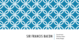 Sir Francis bacon