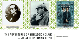 The Adventures of Sherlock Holmes – Sir Arthur Conan Doyle