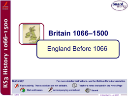 1. England Before 1066