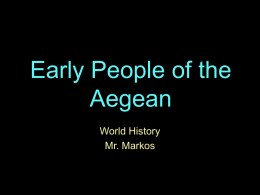 Early People of the Aegean - Doral Academy Preparatory