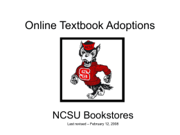 Online adoptions - Nc State University