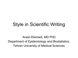 Style - Ferdowsi University of Mashhad