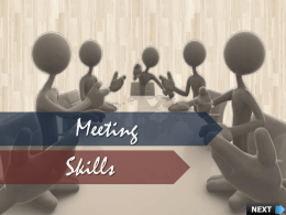 Meeting-Skils-Demo - Management Study Guide