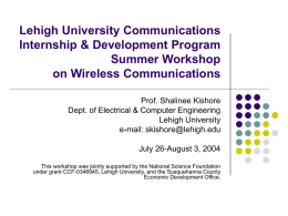 How Radios Work - Lehigh University
