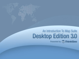 Introduction to Map Suite