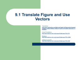 9.1 Translate Figure and Use Vectors