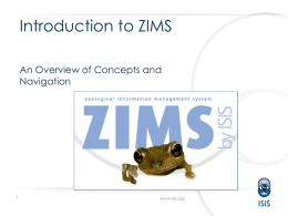 ZIMS Deployment Training