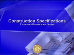 Module 3 - Foreman’s Development Series