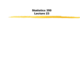 Statistics 400 - Simon Fraser University
