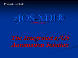 zJOS-XDI Integrated Automation Solution