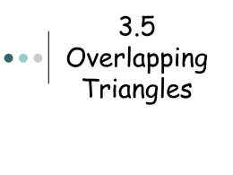 3.5 Overlapping Triangles