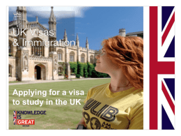 Applying for a visa to do business in the UK
