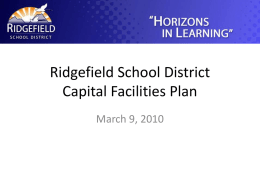 Ridgefield School District Capital Facilities Plan