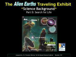 Alien Earths Floorplan (3,000 sq. ft) Major Exhibit Areas