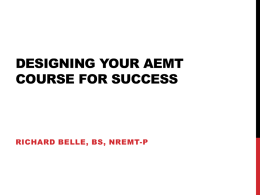 AEMT: Planning for Success