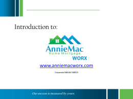 Introduction to Annie Mac Worx