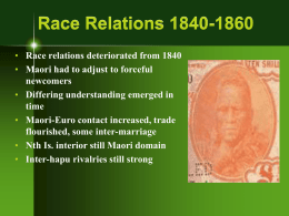 Race Relations 1840-1860