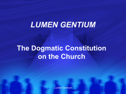 Lumen Gentium - Roman Catholic Diocese of Townsville