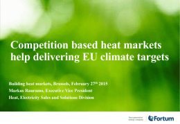 EU’s heat strategy and roadmap