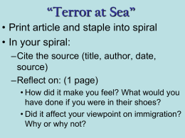 Terror at Sea”