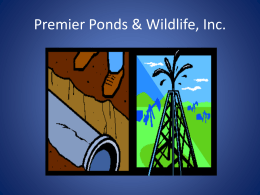 PREMIER PONDS & WILDLIFE, INC