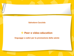 video peer education - Consultori Emilia