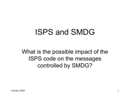 ISPS and SMDG