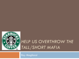 Help us Overthrow the Tall/Short Mafia