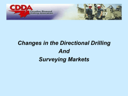 Changes in the Directional Drilling and Surveying Markets