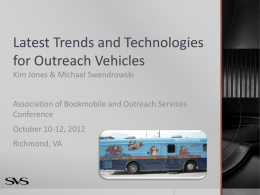 Latest Trends and Technologies for Outreach Vehicles