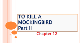 TO KILL A MOCKINGBIRD Part II - English First Additional