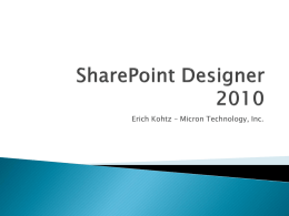 SharePoint Designer 2010
