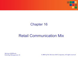 Retail Communications - Warrington College of Business