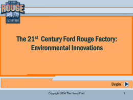 Environmental Innovations at the Rouge