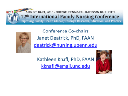 12th International Family Nursing Conference