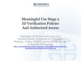 Meaningful Use Stage 2