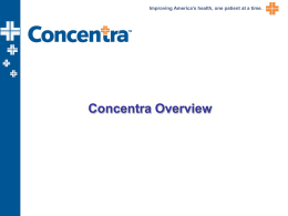 Welcome to Concentra
