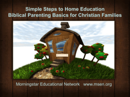 Simple Steps to Home Education