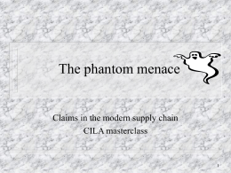 The phantom menace - Chartered Institute of Loss Adjusters