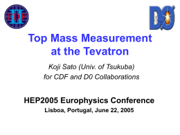 Top Mass Measurement at the Tevatron