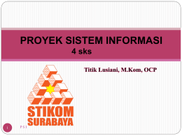 Proyek Sistem Informasi