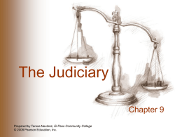 The Judiciary - Pinewood Christian Academy