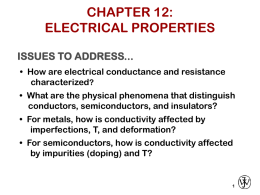 CHAPTER 12: ELECTRICAL PROPERTIES