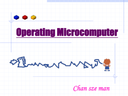 Operating microcomputer