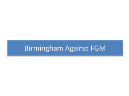 Birmingham Against FGM - FGM National Clinical Group