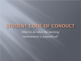 Student Code of Conduct - Mott Community College