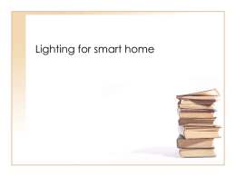 Lighting for intelligent house