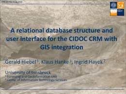 ppt file - The CIDOC CRM