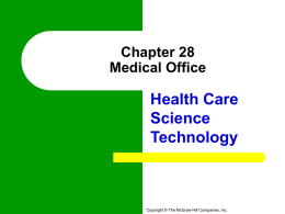 Chapter 28 Medical Office - Sault Ste. Marie Area Public