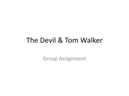 The Devil & Tom Walker